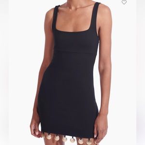 Staud Hardy Minidress gold-tone medallions that hang from the hem size L